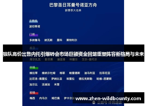 狼队高价出售内托引爆转会市场巨额资金回笼重塑阵容新格局与未来